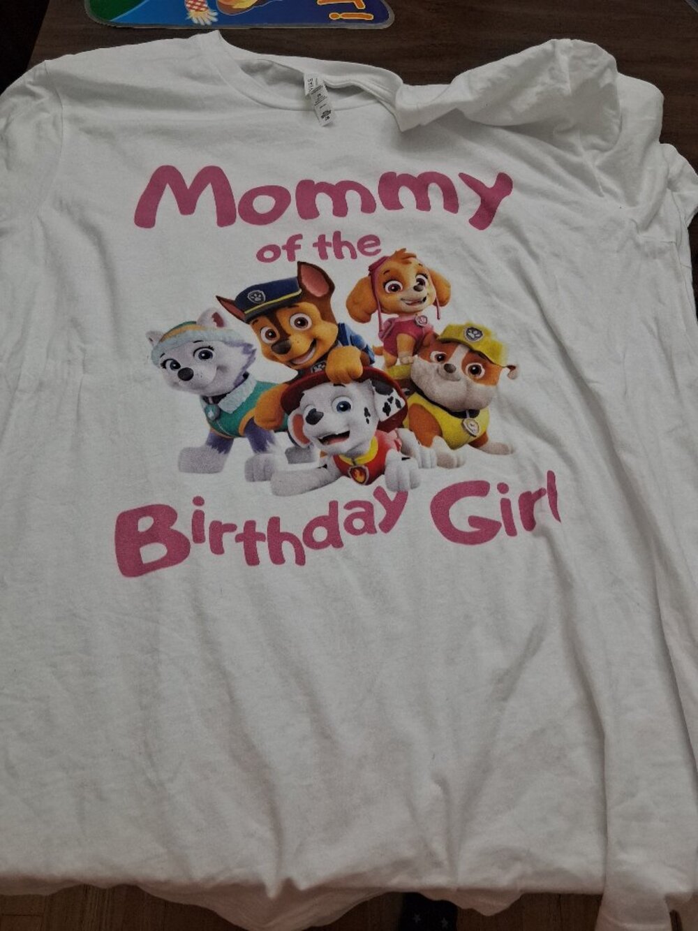 Paw Patrol mommy of the birthday girl woman tee xxl